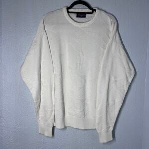 Vintage Hogan Made in USA Geometric Knit Sweater Retro Pullover Grandpacore M